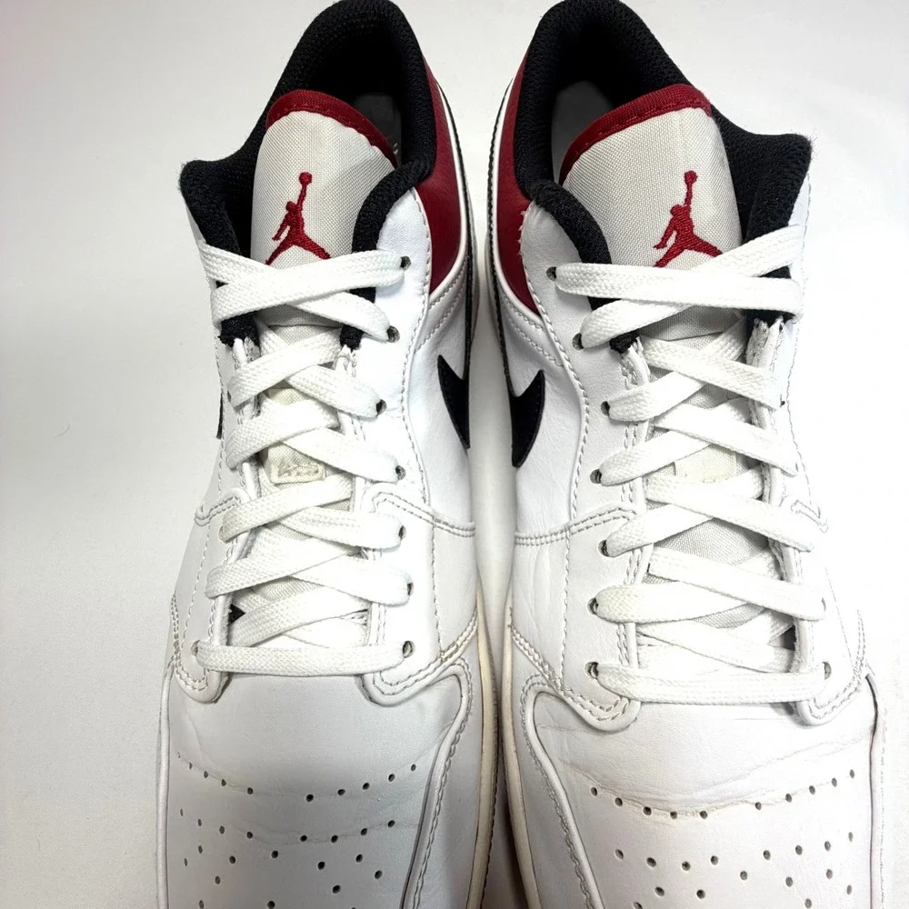 Air Jordan‎ 1 Low Chicago Black Toe White Red Black Men's Size 12 553558-118